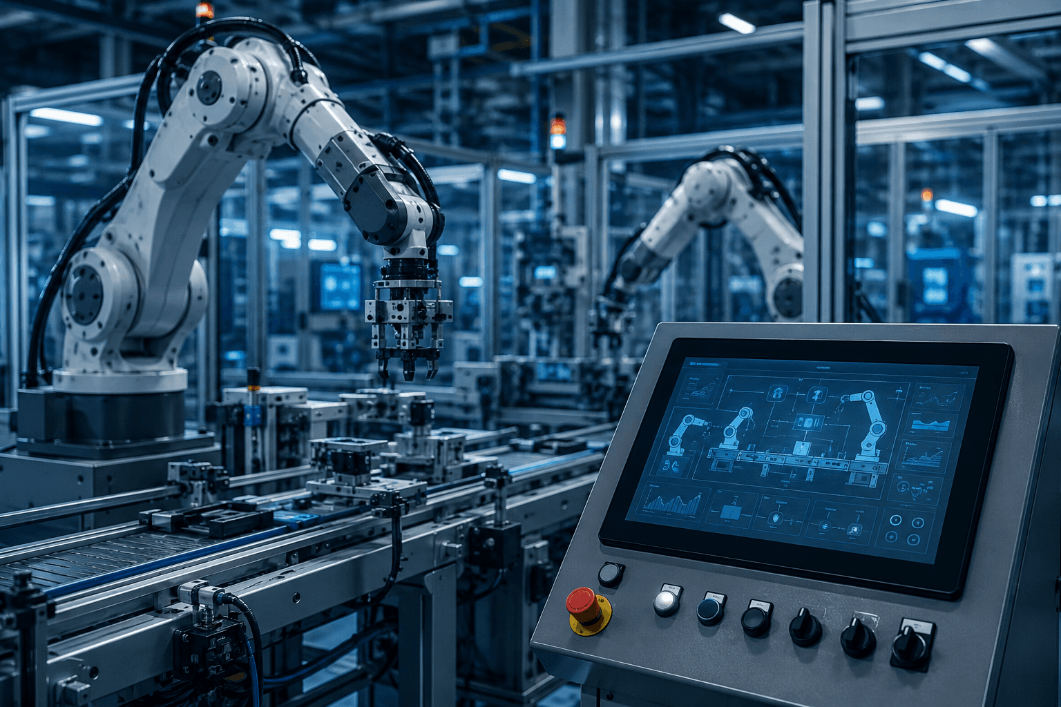 Industrial automation control systems and robotics