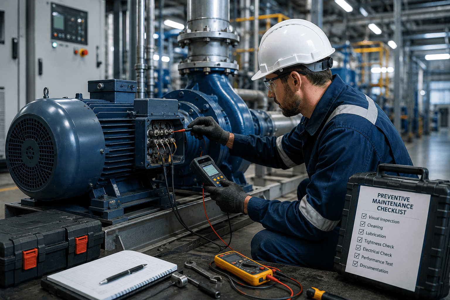 Industrial preventive maintenance and monitoring