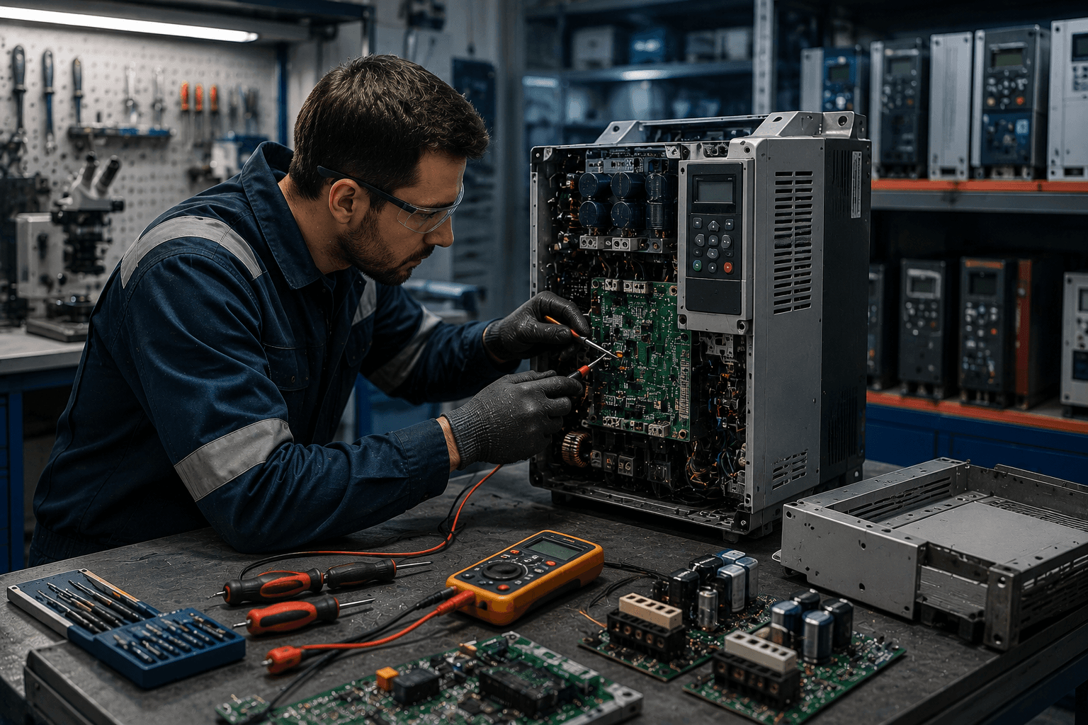 Industrial drive repair and testing